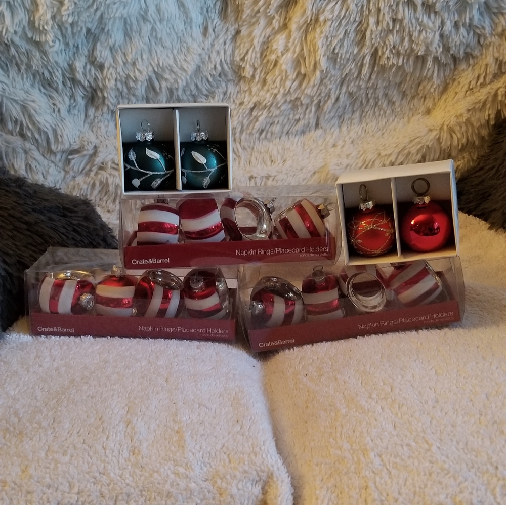 Napkin rings place holders Christmas